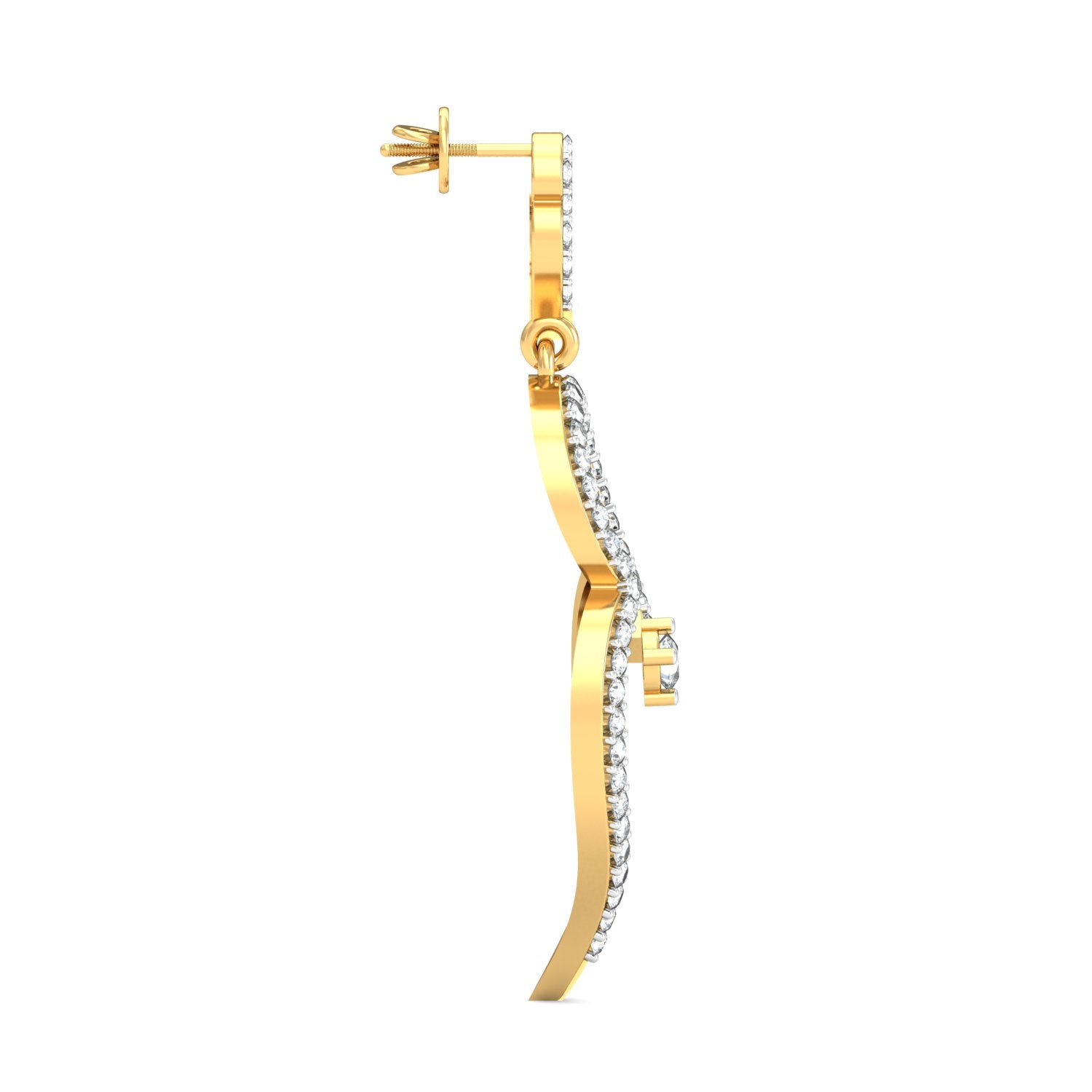 Nidal Jewels | Elevated Teardrop Earrings with Diamond
